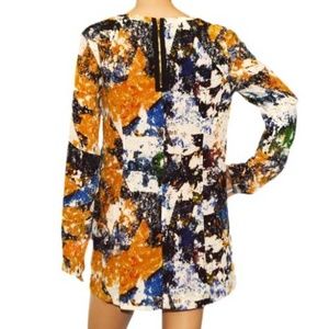 Long-Sleeved Printed Tunic Dress